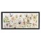 Stupell Industries Fluttering Insects & Florals Framed Floater Canvas Wall Art Design by Nan